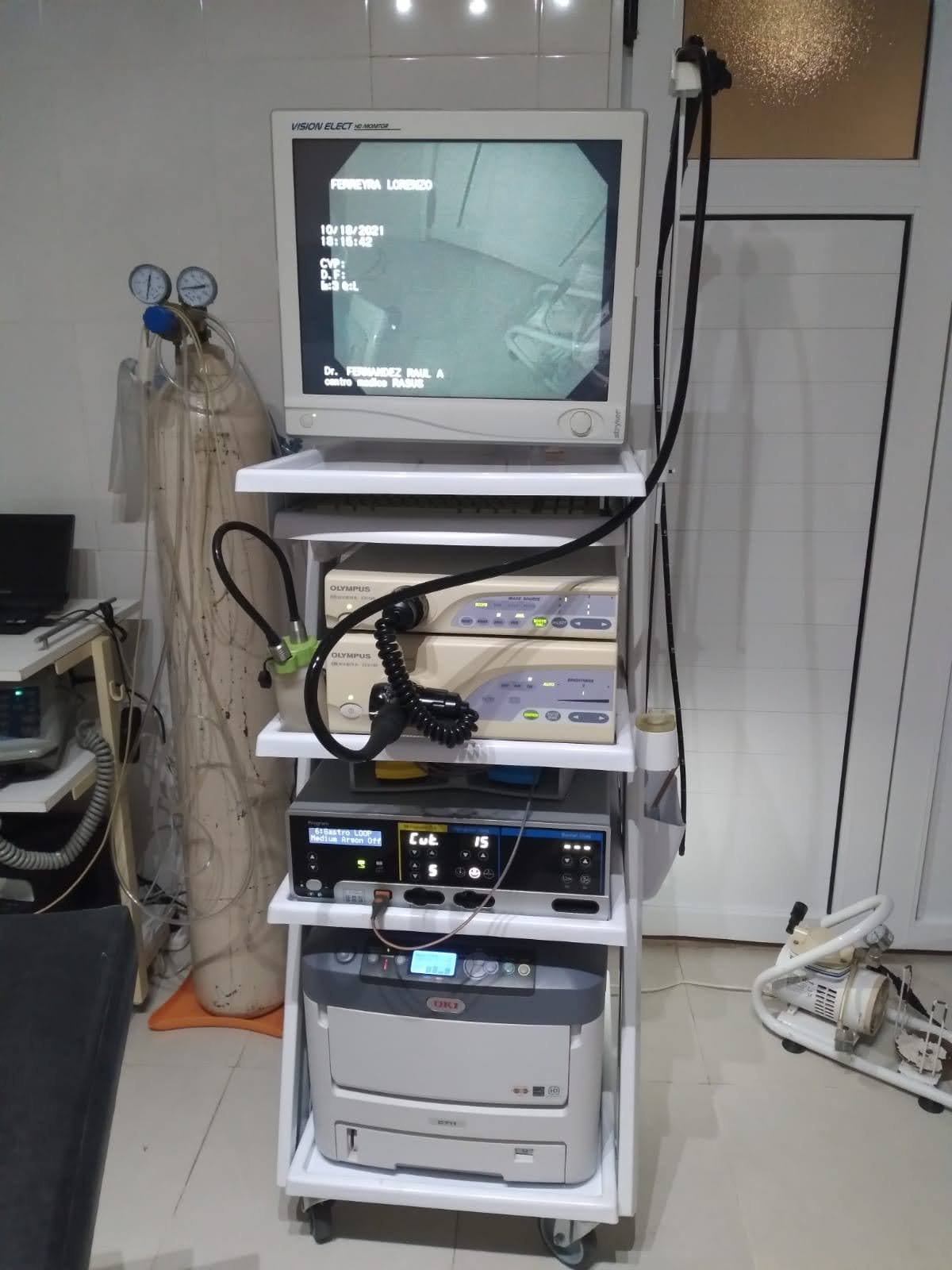 Carro para torre de endoscopía modelo endoscopy